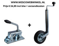 WW.Winterhoff Steunwiel 48 mm rond met klem