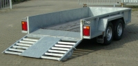 Minikraan aanhangwagen tandem 3500 kg uitvoering
